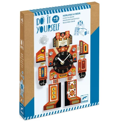 Afbeelding van Djeco knutselset diy robotime klok