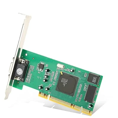 Afbeelding van grafische kaart, videokaart met meerdere schermen, kaart VGA PCI 8 MB 32 bits desktopcomputeraccessoires, laag profiel, verbruik