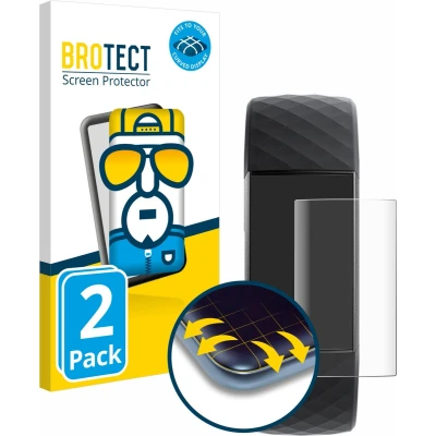 Afbeelding van BROTECT Screenprotector voor Fitbit Charge 3 Folie Beschermfolie transparant volledig dekking (2 Stuks)