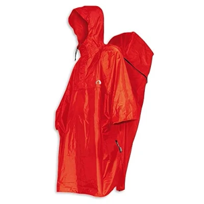 Afbeelding van Tatonka Cape Regenponcho, waterdichte regenhoes met geïntegreerde rugzak regenbescherming en capuchon trekkoord, inclusief zak, maten XS, L