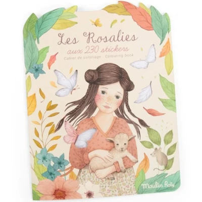 Afbeelding van Moulin roty kleur en stickerboek les rosalies