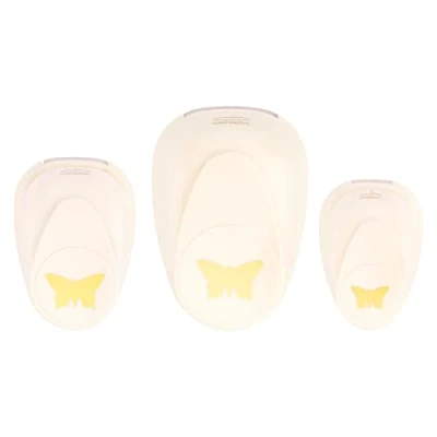 Afbeelding van Vaessen Creative Pons Vlinder Ponsen Set x3 klein middel groot