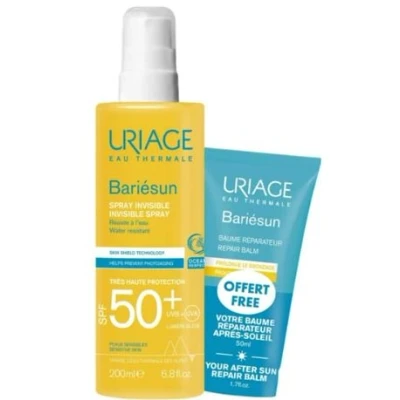Afbeelding van Uriage Bariésun Invisible Spray Zeer Hoge Bescherming SPF50+ 200 ml + Gratis Herstelbalsem 50