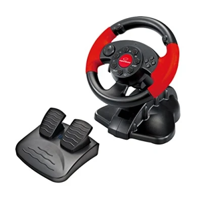 Afbeelding van Esperanza EG103 Gaming stuurwiel PC/PSX/PS2/PS3 USB High Octane zwart/rood