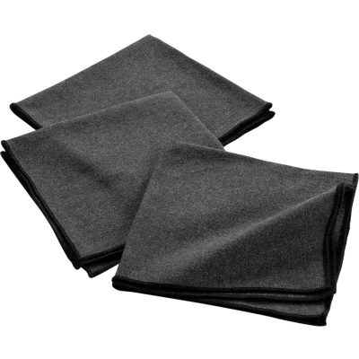 Afbeelding van Livetti 3xServetten Table Napkin 3 Stuks 40x40cm Grijs Zwart