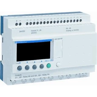 Afbeelding van Schneider zelio logic relais met display klokfunctie uitbreidbaar 16 in 10 out rel 100 240vac sr3b261fu