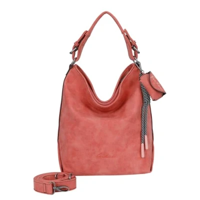 Afbeelding van Fritzi aus Preußen Schoudertas Bitzi01 Jive Hobo Bag Warm Mandarin Koraalrood