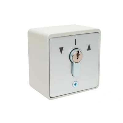 Afbeelding van Sleutelknop opbouw geba 2 zijdig tastend MSC APZ 1 2T/1 110.1301.1A, incl. DIN halve cilinder en 3 sleutels, inbraakremmend (Europees gepatenteerd systeem), lichtgrijs/aluminium geanodiseerd
