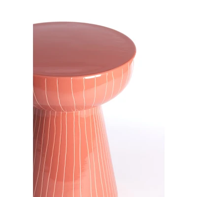 Afbeelding van Light &amp; Living Bijzettafel NUNOA Ø35x41cm Rood