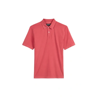 Afbeelding van Marc O&#039;Polo Kurzarmregular AUS Reiner Poloshirt, Heren, Maat: Small, Raspberry pink