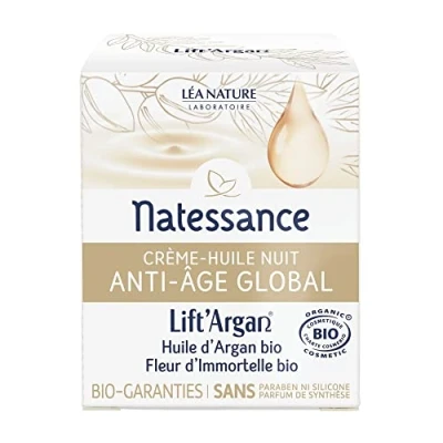 Afbeelding van Natessance Lift&#039;Argan Organic Global Anti Ageing Nachtcrème 50 ml