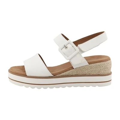 Afbeelding van TOM Tailor Espadrilles, Dames, Maat: 37, White Katoen