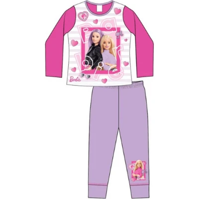 Afbeelding van Barbie pyjama roze met paars pyama maat 110/116