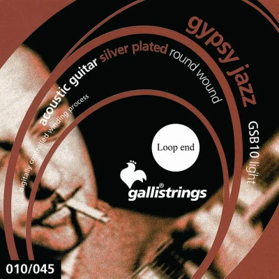 Afbeelding van Galli Strings GSB10 LE Gypsy Jazz akoestische gitaarsnaren loop end