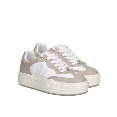 Afbeelding van Guess Swole Sneakers laag, Dames, Maat: 37, Beige Textiel/ synthetisch