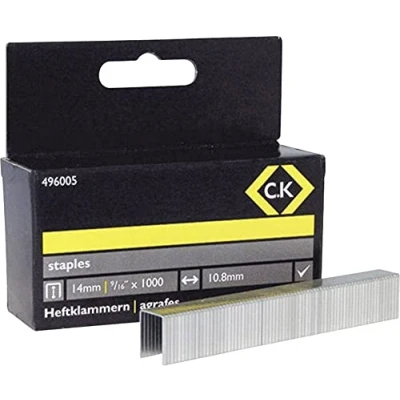 Afbeelding van C.K 496005 10,5 mm breed x 14 diepe nietjesdoos (Pack van 1000)