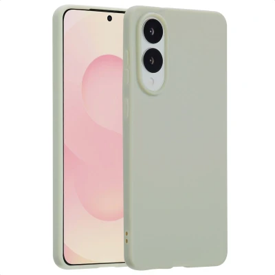 Afbeelding van Samsung Galaxy S25 Edge Hoesje Siliconen en TPU (zacht) imoshion Softcase/Backcover Grijs Telefoonhoesje