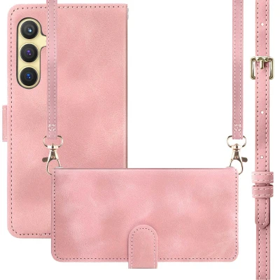 Afbeelding van Samsung Galaxy S24 Hoesje Kunstleder imoshion Bookcase Roze Telefoonhoesje