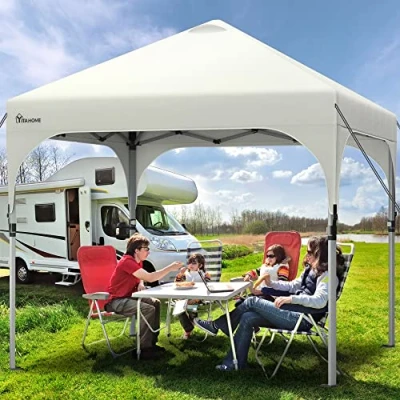 Afbeelding van YITAHOME 2,5 x m Instant Heavy Duty pop up tuinhuisje, waterdichte opvouwbare tuin camping party tent luifel met roltas voor patio markten strand