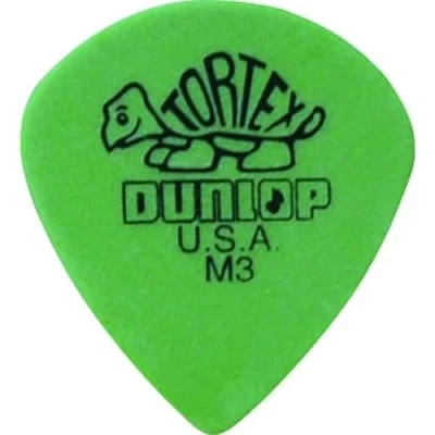 Afbeelding van Dunlop Tortex Jazz III 0.88mm groen plectrum met scherpe punt