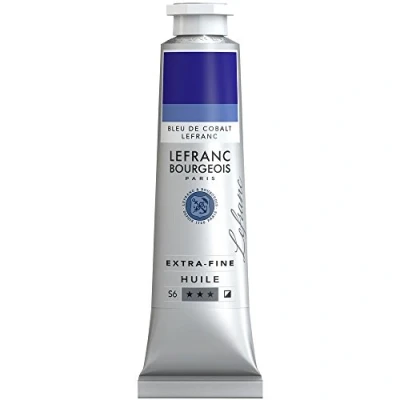 Afbeelding van Lefranc Bourgeois 405079 Extra fijne olieverf met hoogwaardige kunstenaarspigmenten, lichtecht, verouderingsbestendig 40ml Tube, Cobalt Blue