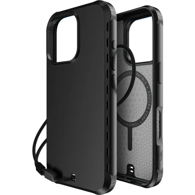 Afbeelding van Apple iPhone 16 Pro MagSafe Hoesje Kunststof BodyGuardz Hardcase/Backcover Zwart Telefoonhoesje Shockproof/Valbescherming