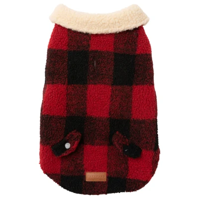 Afbeelding van Fuzzyard The Lumberjack Rood&amp;Zwart Hondenkleding 31 cm