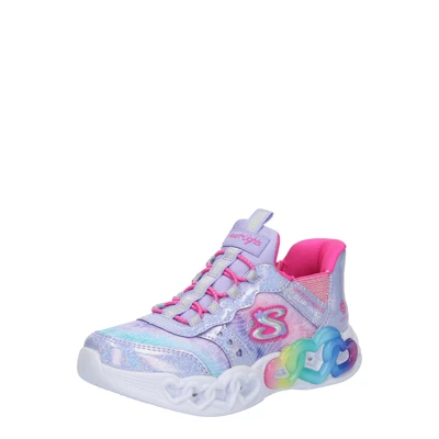 Afbeelding van Skechers Meisjes Trainers, Lavendel Synthetisch/Multi Trim, 10.5 UK, Synthetische Multi 28 EU