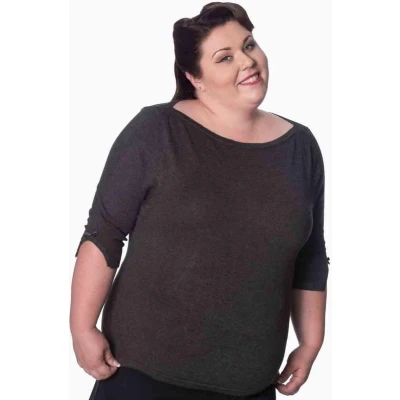 Afbeelding van Dancing Days ADDICTED Longsleeve top 3XL Grijs