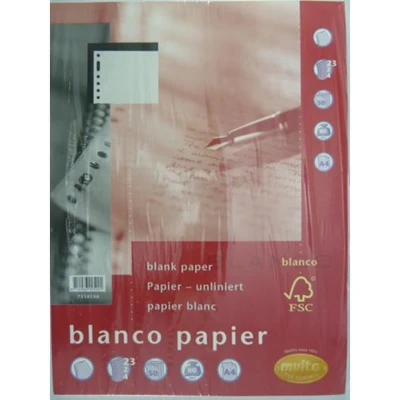 Afbeelding van Interieur Multo A4 23 rings blanco 50vel