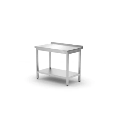 Afbeelding van Muurwerktafel met Schap Budget Line Geschroefd Diepte: 600 Mm HENDI 800x600x(H)850mm 817261 Horeca &amp; Professioneel