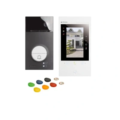 Afbeelding van Legrand kit met zwarte linea 3000 ral9005 en classe 300eos binnenp wifi 3 4g bt363915