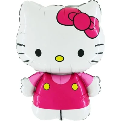 Afbeelding van Toyland® 30 &quot;Hello Kitty gekleed in roze folie ballon