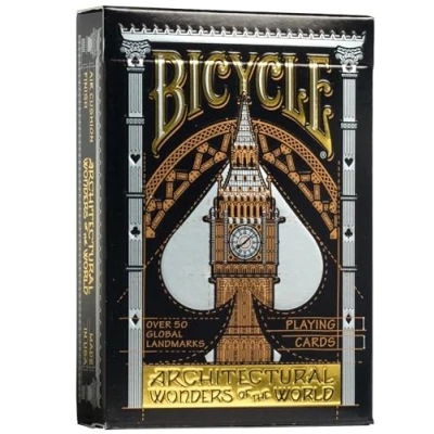 Afbeelding van Bicycle Architectural Wonders of the World Premium Speelkaarten Poker Ultimates Collectie Collectible