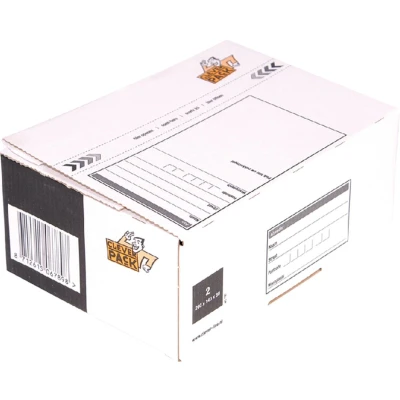 Afbeelding van Postpakketbox 2 CleverPack 200x140x80mm wit