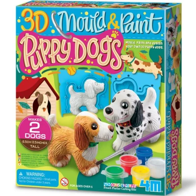 Afbeelding van 4m gips en verfpakket puppy honden