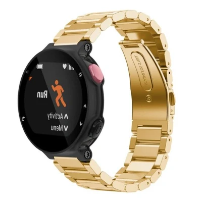 Afbeelding van Stalen schakelband Goud Garmin Forerunner 220 / 230 235 620 630 735 (XT)