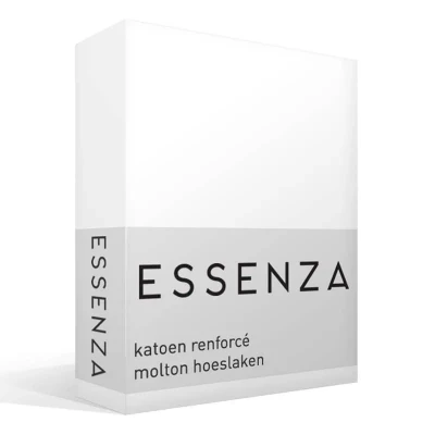 Afbeelding van Hoeslaken Essenza Molton White (Katoen) 160 x 200 cm