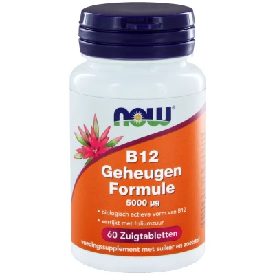 Afbeelding van 2x NOW B12 Geheugen Formule 5000 60 stuks