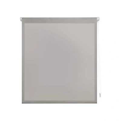 Afbeelding van Blindecor Ara Lichtdoorlatend rolgordijn linnen, Easy Fix, Zilver Grijs, 67 x 180 cm