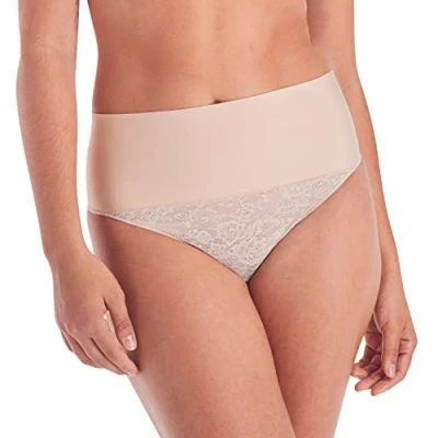 Afbeelding van Maidenform high waist corrigerende string beige