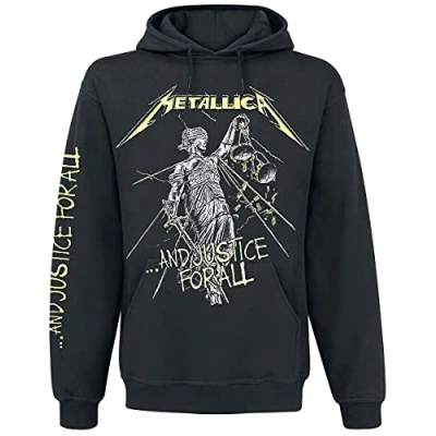 Afbeelding van Metallica .And Justice For All Trui met capuchon zwart XXL