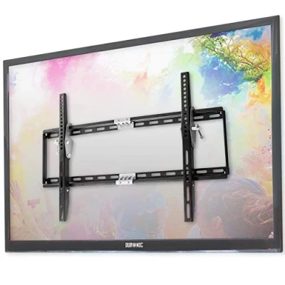 Afbeelding van Duronic 33&quot; 60&quot; tv beugel TVB777 Heavy Duty verstelbare zwarte muurbeugel voor LCDPlasmaLED3D4K OLED QLED brede schermen met kantelen. VESA 200 X 200, 400 400, 600