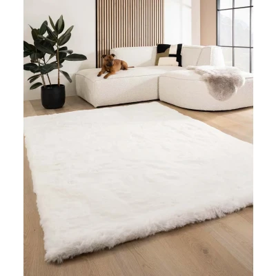 Afbeelding van Fluffy Vloerkleed Comfy Deluxe Wit 160x230 Cm
