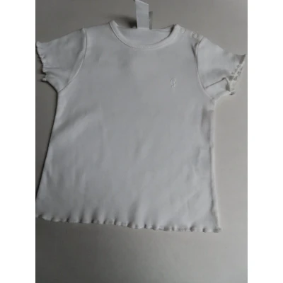 Afbeelding van T Shirt met korte mouwen Meisje Wit Effen 9 maand 74