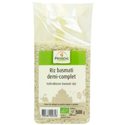 Afbeelding van Primeal Halfvolkoren basmati rijst 500 g