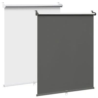 Afbeelding van WOLTU Verduisterend rolgordijn voor binnen, Klemmfix, zonder boren, zonnewering, met klemmen, draadloos, ramen en deuren, 80 x 150 cm, zwartsel