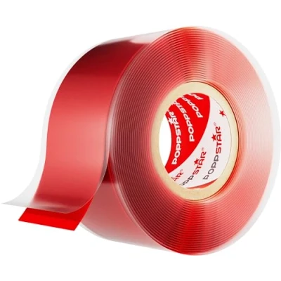 Afbeelding van Poppstar 1x 3m zelfdichtende siliconentape, siliconen reparatietape, isolatietape en afdichtingstape (water, lucht), 25mm breed, rood