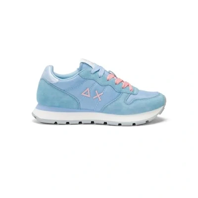 Afbeelding van SUN68 Ally Solid Nylon Sneakers Dames Blauw