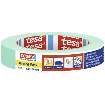 Afbeelding van tesa ALLROUND MASK 04352 00000 00 Maskeertape Mint (l x b) 50 m 19 mm 1 stuk(s)